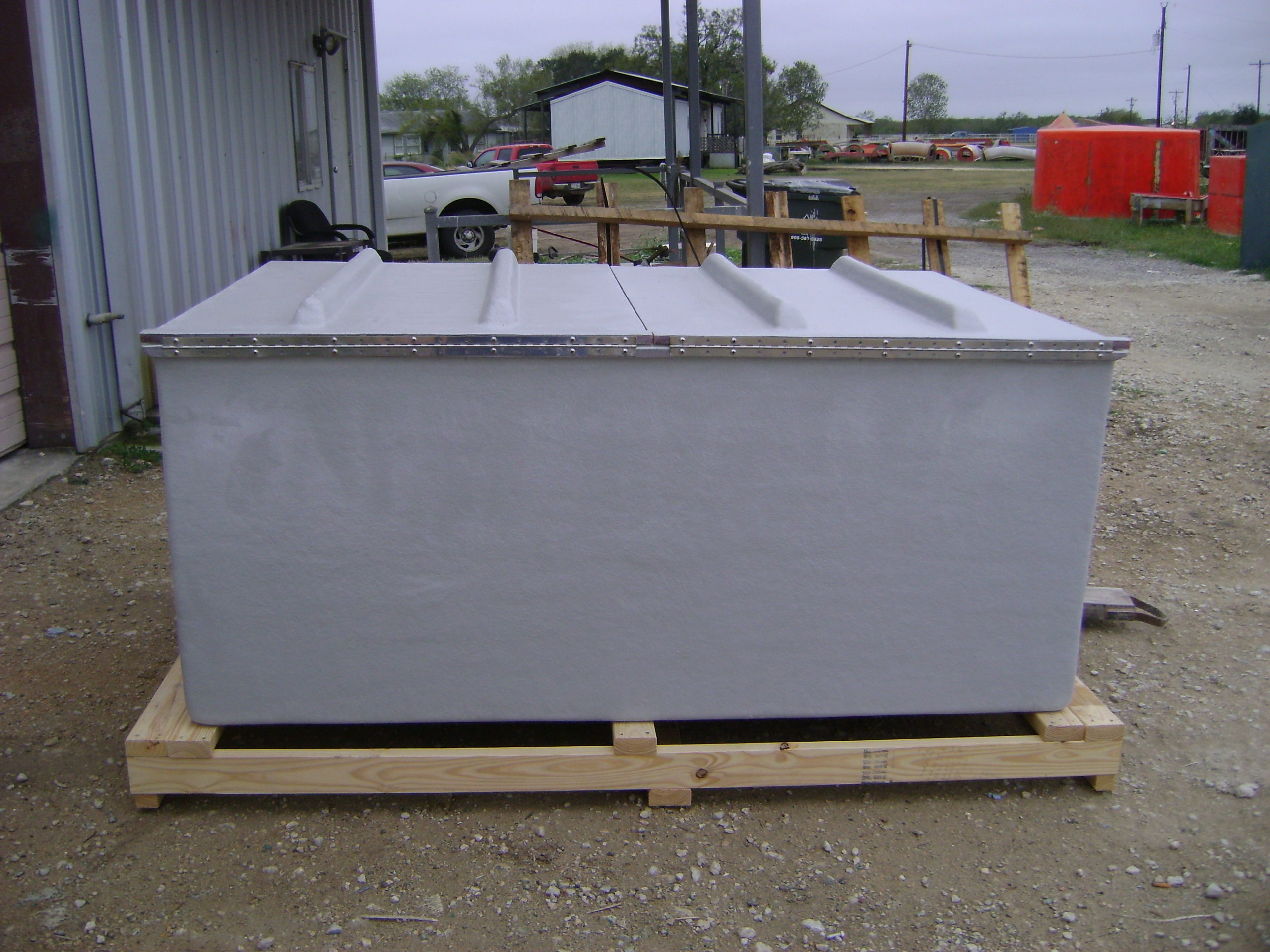 449 Gal Rectangular Fiberglass Tank Hydro Composites LLC