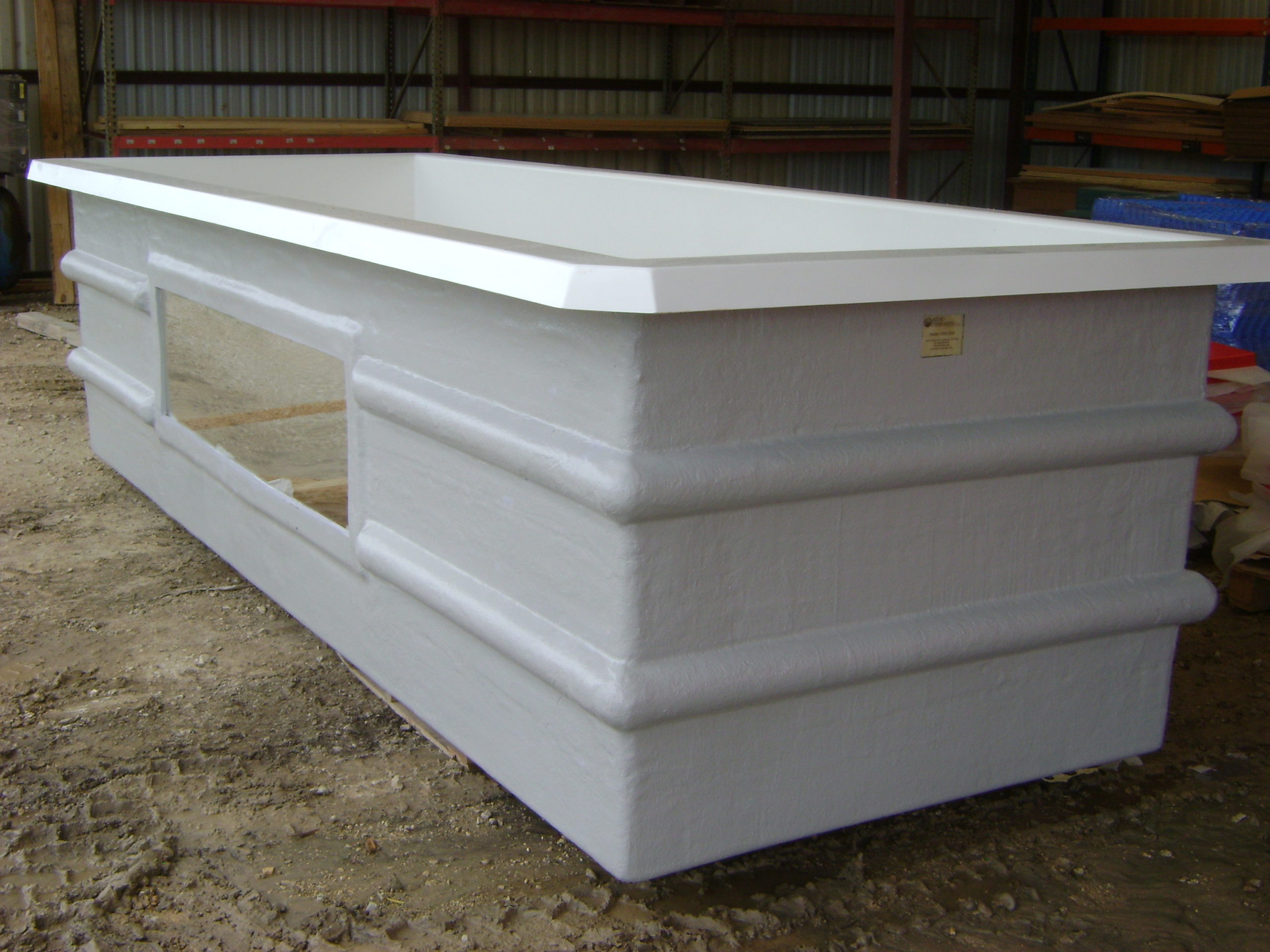 Gal Rectangular Fiberglass Tank Hydro Composites Llc