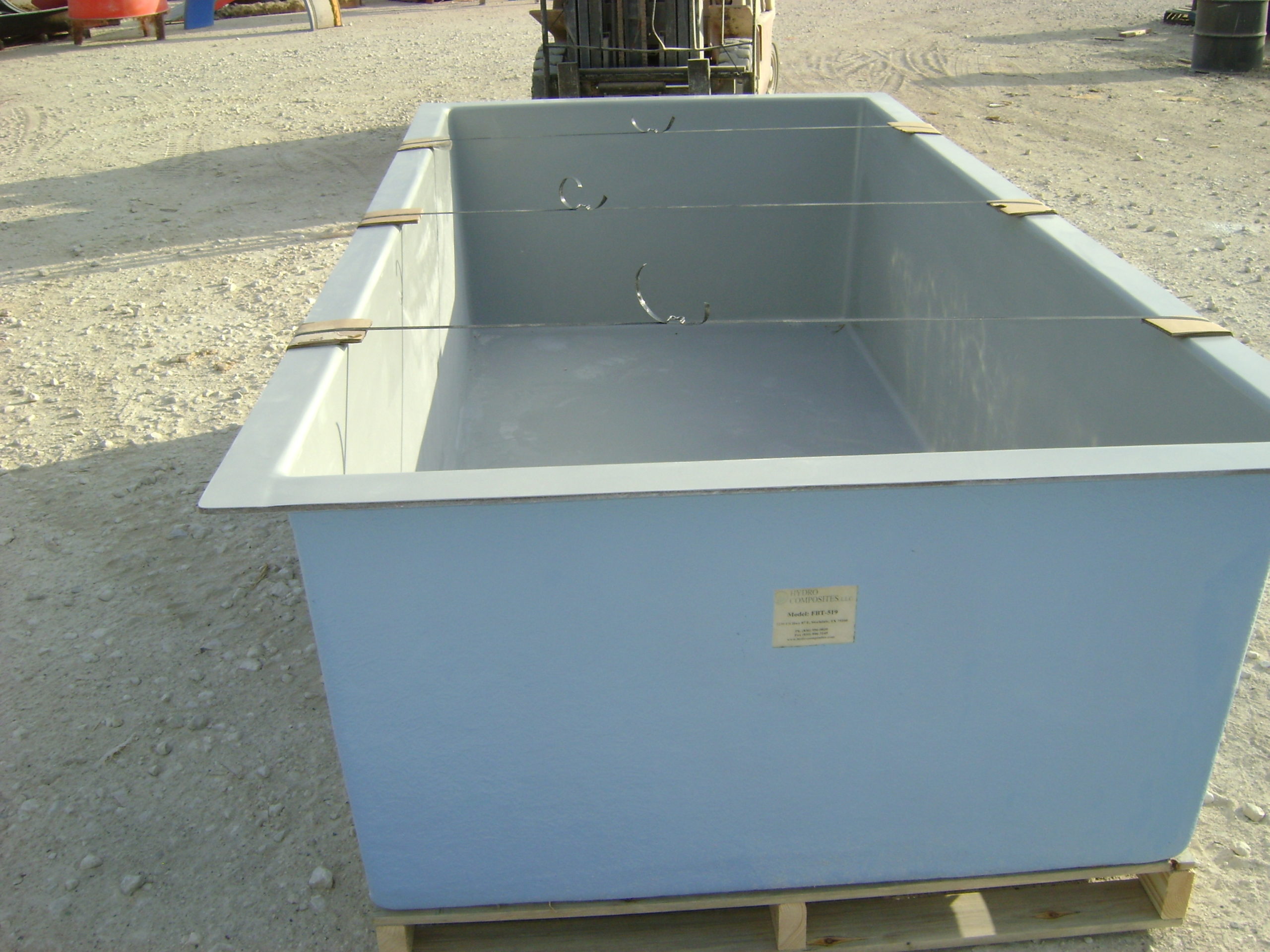 519 gal. Rectangular Fiberglass Tank Hydro Composites, LLC