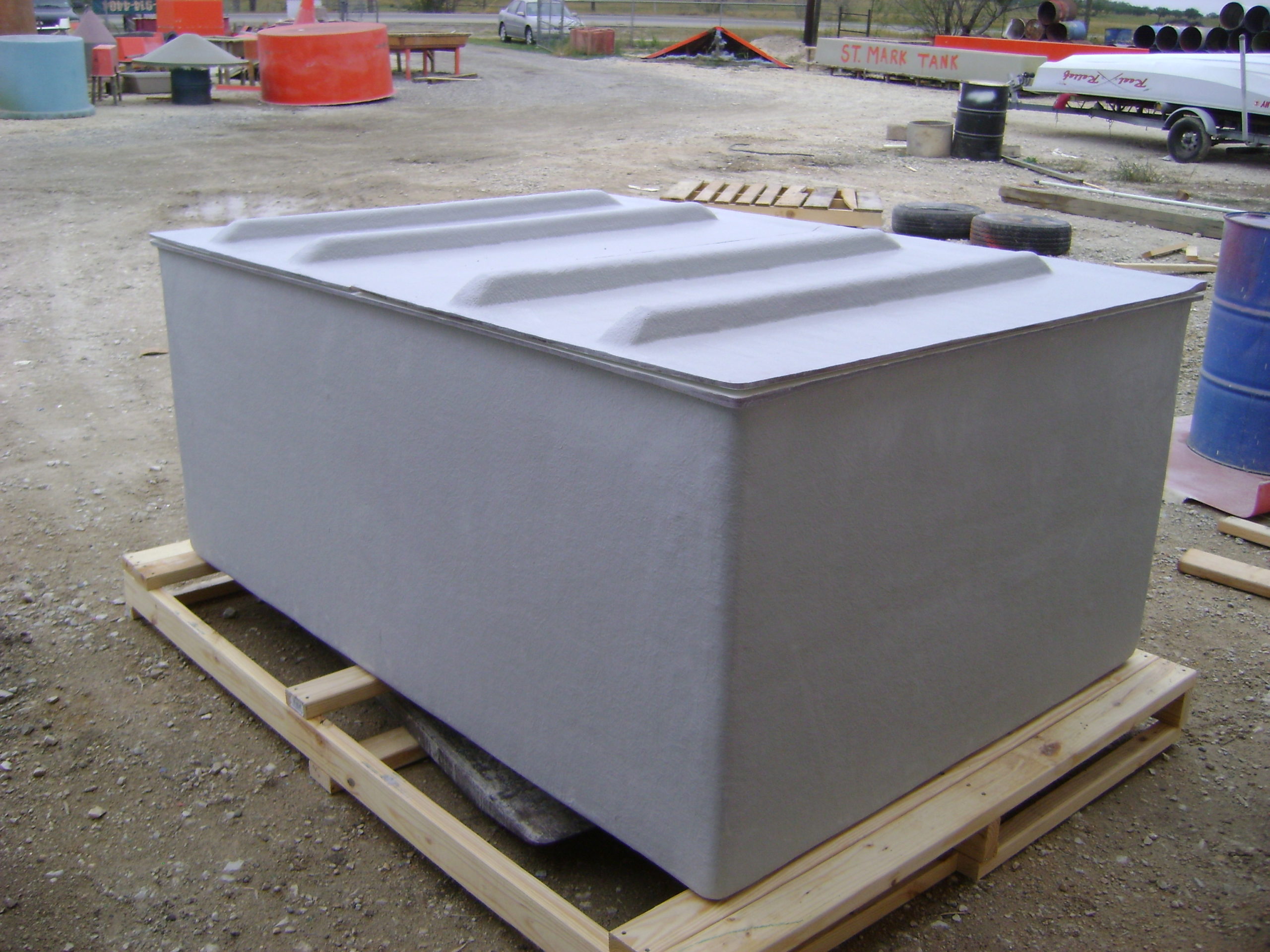 449 gal. Rectangular Fiberglass Tank Hydro Composites, LLC