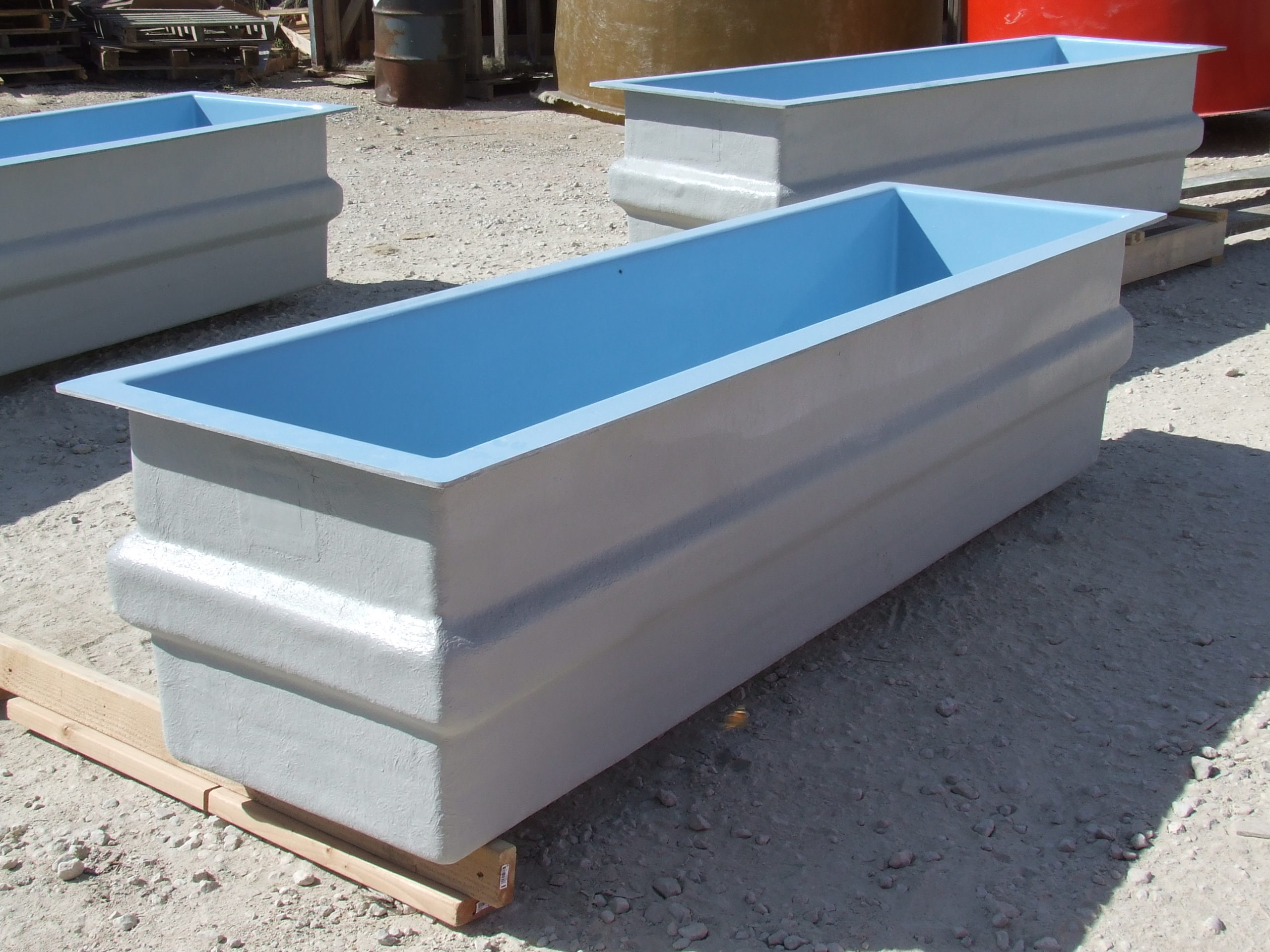 241 Gal. Rectangular Fiberglass Tank - Hydro Composites, LLC