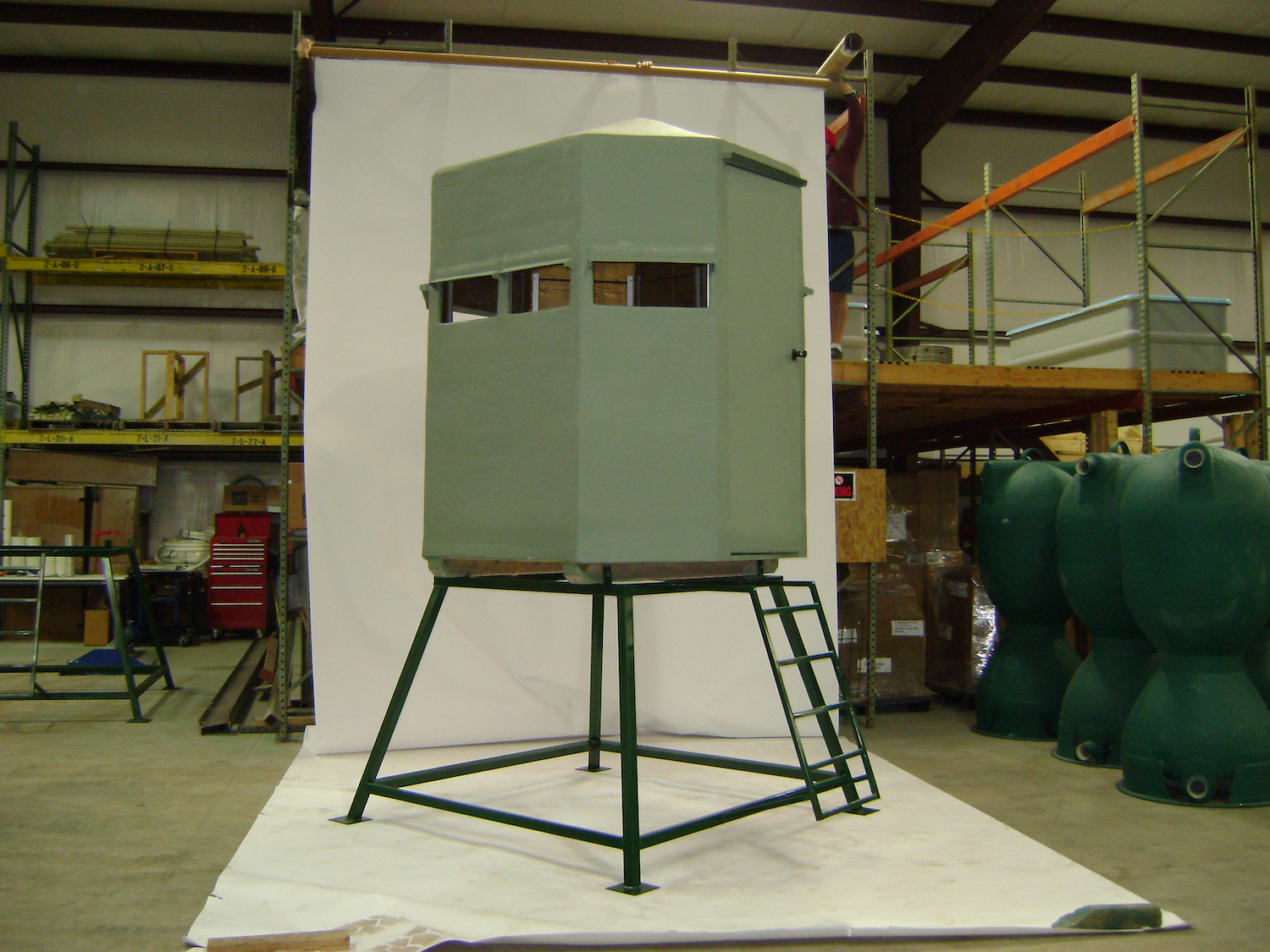 Deluxe Insulated Fiberglass Hunting Blind Hydro Composites, LLC