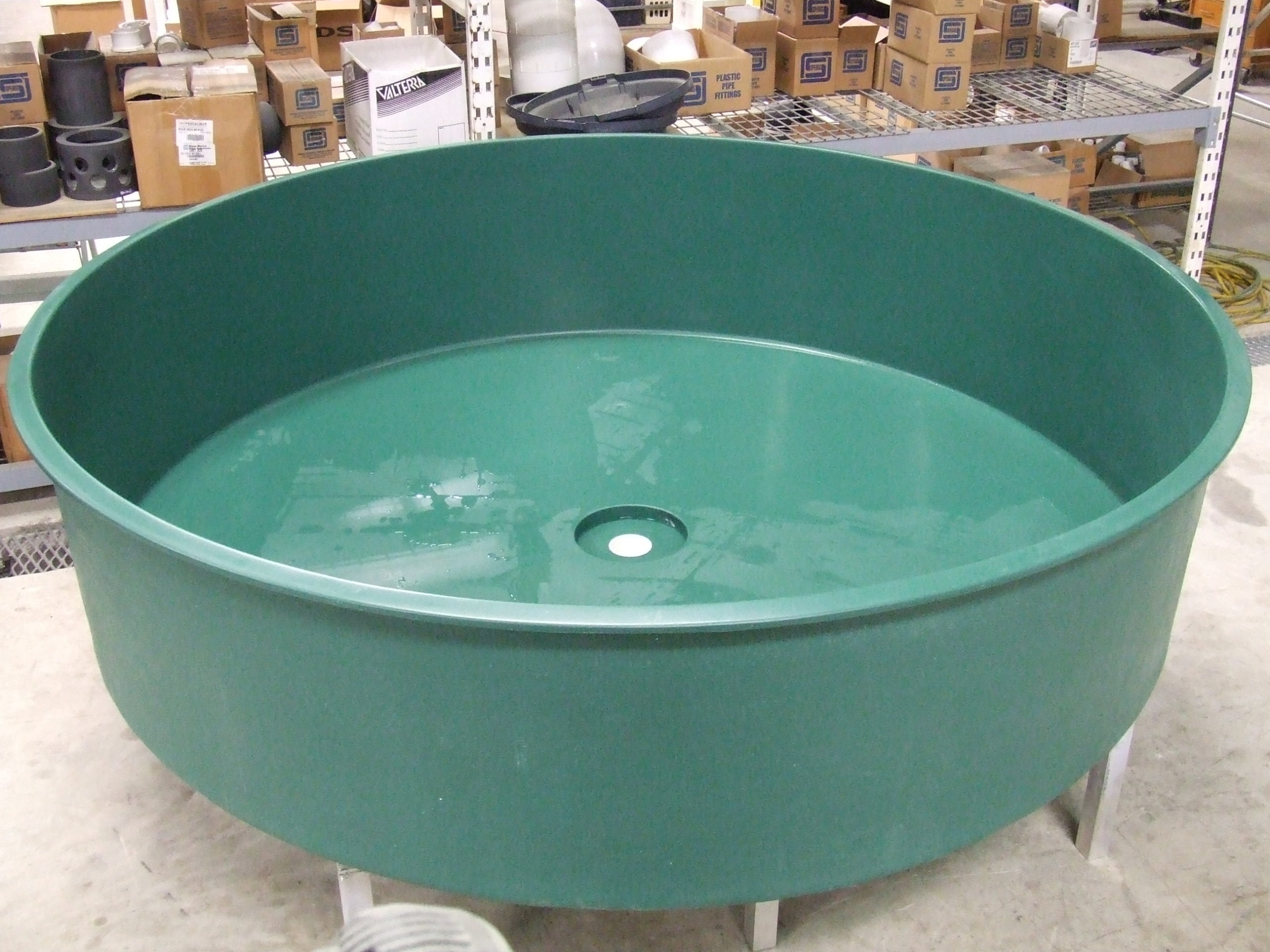 735 gal. Round Fiberglass Tank with Flat Bottom Hydro Composites, LLC