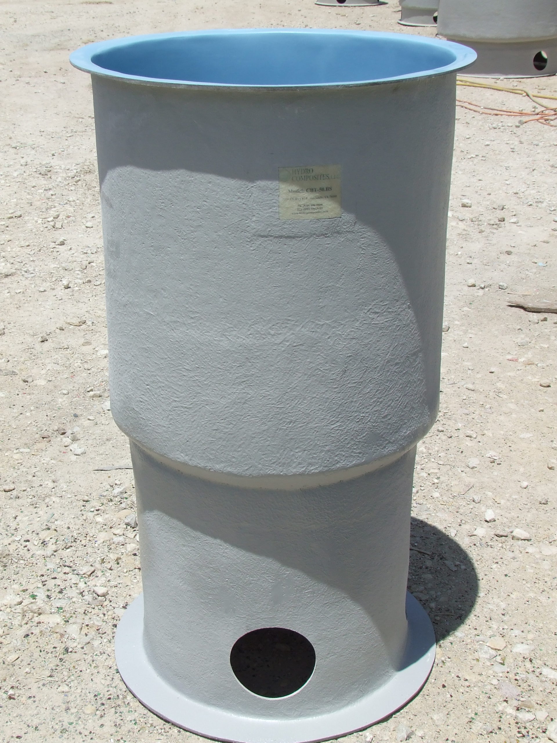 50 gal. Cone Bottom Fiberglass Tank Hydro Composites, LLC